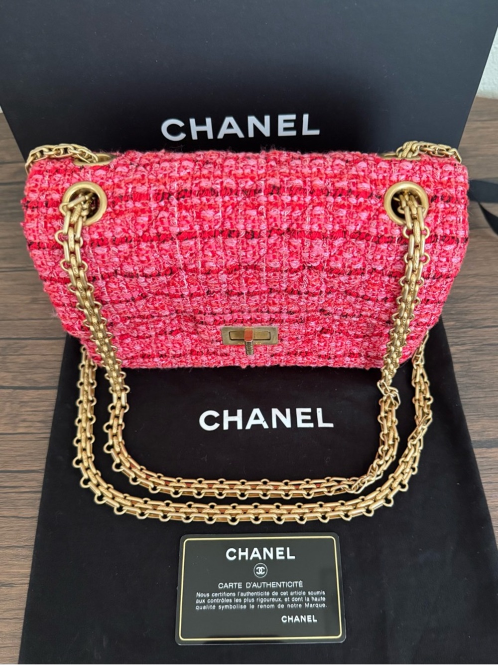 CHANEL  2.55 Reissue Multicolor Tweed Mini Chain Bag - Picture 3 of 10
